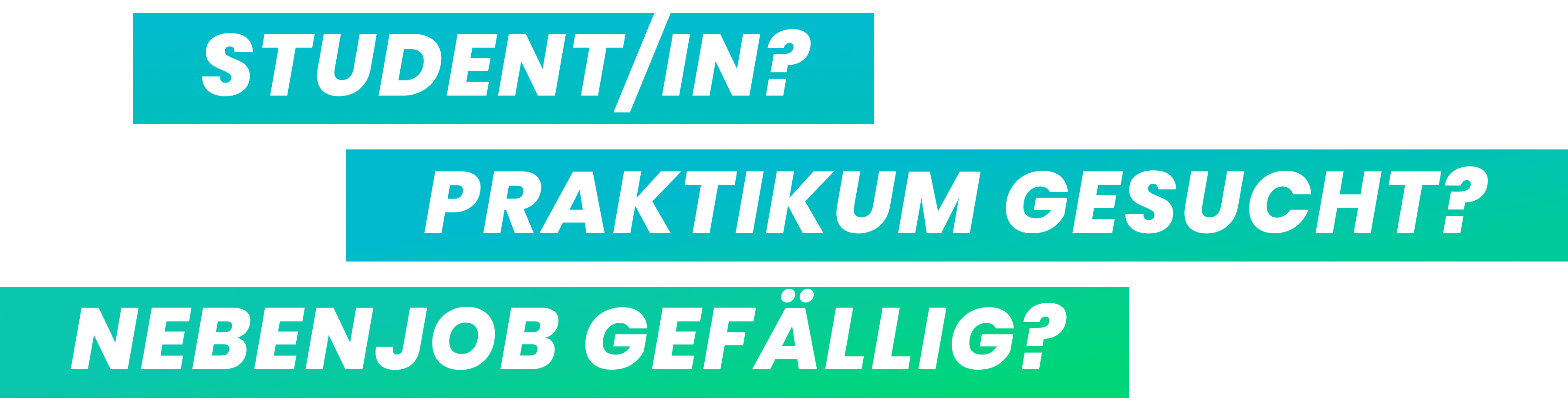 STUDENT/IN? PRAKTIKUM GESUCHT? NEBENJOB GEFÄLLIG? - Werbeagentur crossactive in Düsseldorf
