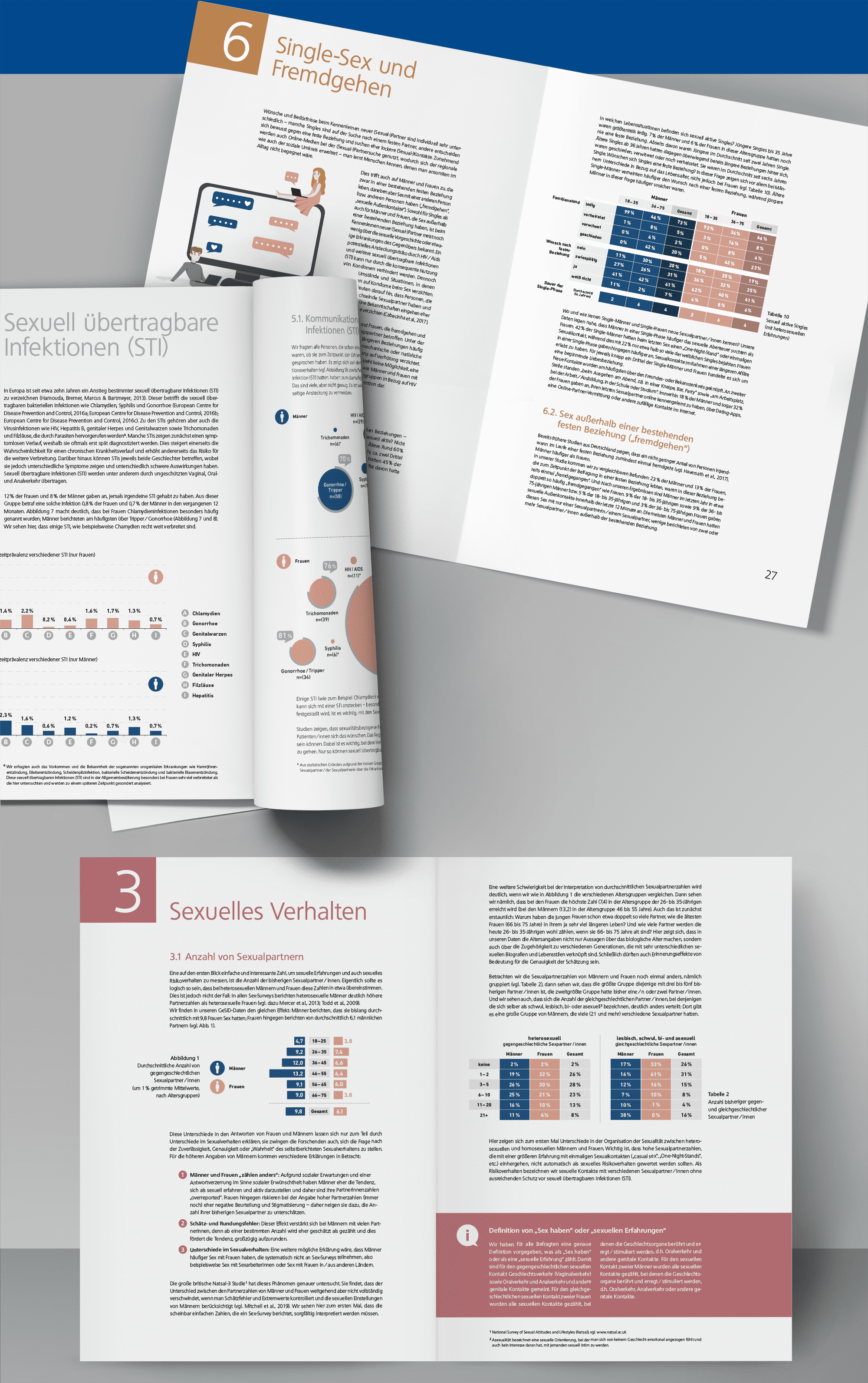 Professionelle Gestaltung einer Studie mit Infografik – übersichtliches Layout und modernes Design