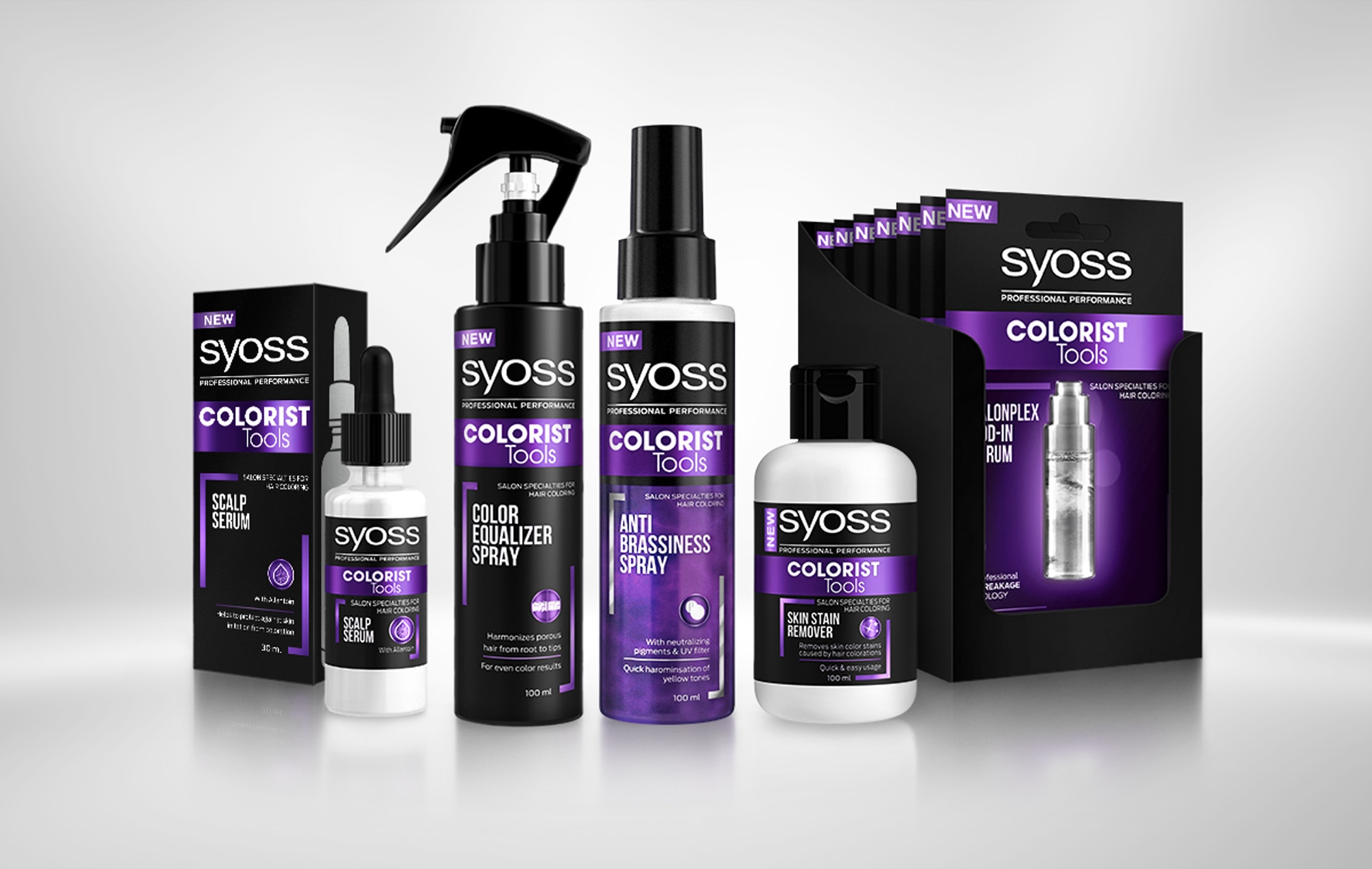 Hochwertiges Verpackungsdesign für Haar-Colorierungsprodukte – modernes Branding und ansprechende Optik